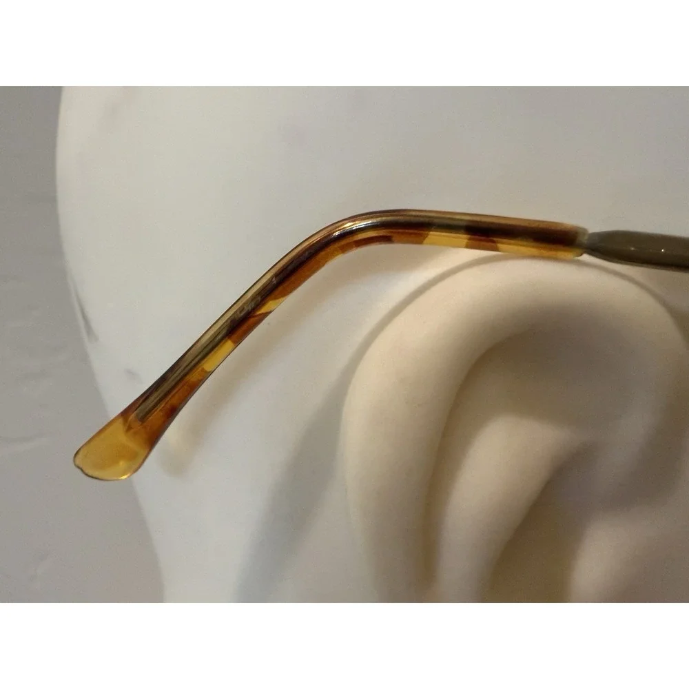 Vintage Retro Folding Glasses Frames Only Gold Metal Collapsible Temples